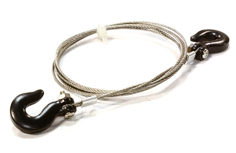 Realistic Cable & Hook Set for 1/10 Size Scale Crawler Truck