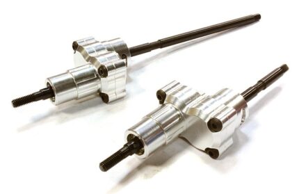 Machined Silver Hi-Lift Gearbox Rear Conversion for Axial Wraith 2.2 Rock Racer