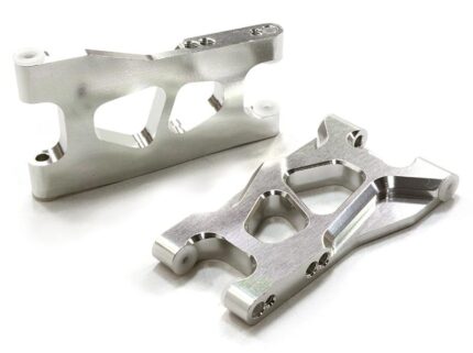 Machined Silver Lower Suspension Arms for TRX LaTrax Teton 1/18 Monster Truck