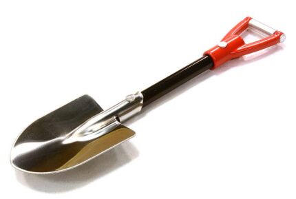 Realistic Scale Model Billet Machined D-Handle Utility Shovel 1/10 Size