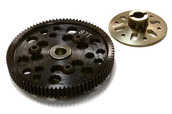 C26541GUN Slipper Clutch Plates w/ Steel 87T Spur Gear for Axial SCX-10, AX10 & Wraith 2.2 - Image 1