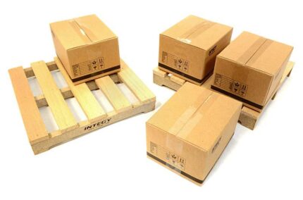 Realistic Wooden Pallet & Packaging Box Kit for 1/10 Scale Crawler Natural Wood