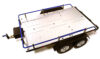 Blue V2 Machined Alloy Flatbed Dual Axle Trailer Kit for 1/10 Scale RC Cars