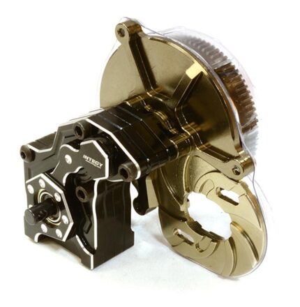 Billet Machined Main Gearbox w/ Metal Gears for Axial SCX-10 Honcho, Jeep, Dingo