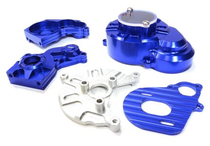 Alloy Gear Cover, Motor Mount & Main Gearbox Case for Axial SCX-10 Crawler