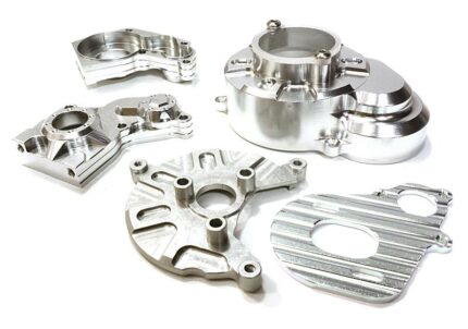 Alloy Gear Cover, Motor Mount & Main Gearbox Case for Axial SCX-10 Crawler