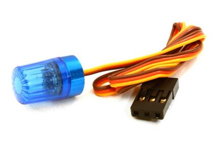 T4 Realistic Roof Top Flashing Light LED w/ 10mm Plastic Housing for 1/10 Scale