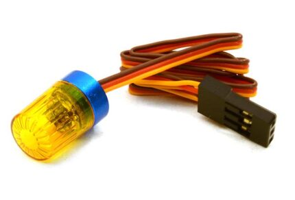 T4 Realistic Roof Top Flashing Light LED w/ 10mm Plastic Housing for 1/10 Scale