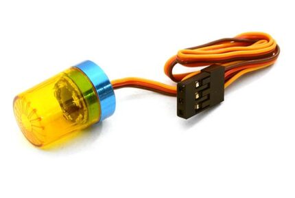 T4 Realistic Roof Top Flashing Light LED w/ 13mm Plastic Housing for 1/10 Scale