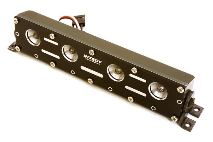 Realistic Roof Top LED Light Bar w/Metal Housing 125x18x27mm for 1/10, 1/8 & 1/5 - Image 1