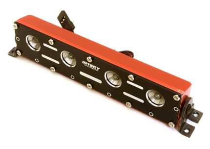 Realistic Roof Top LED Light Bar w/Metal Housing 125x18x27mm for 1/10, 1/8 & 1/5