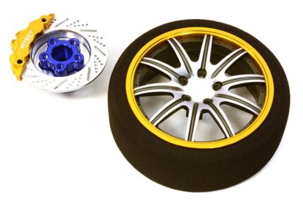 Billet Machined Alloy 10 Spoke Steering Wheel Set for Traxxas Radio Transmitter
