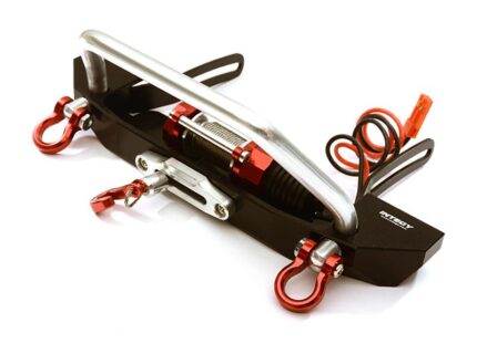 Realistic High Torque Winch w/ Scale Front Bumper for Axial 1/10 SCX10 II