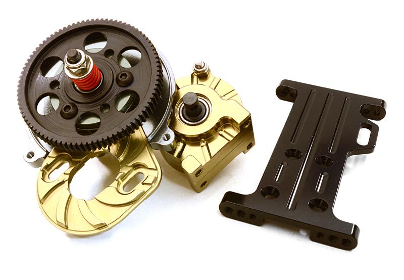 Billet Center Gearbox w/ Metal Gears for AX10, SCX-10, and Custom DIY Projects