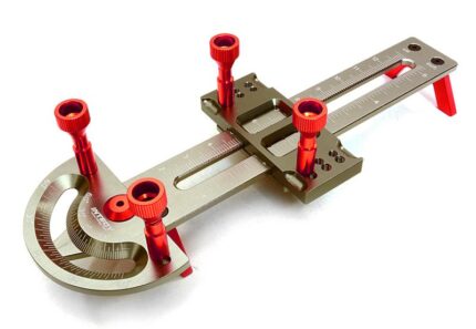 Red Links, Push Rods & Shocks Matching Tool 28-122mm for 1/18, 1/16 & 1/10 Scale