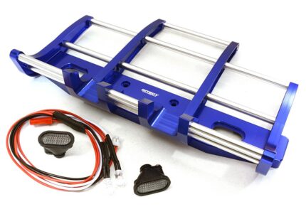 CNC Alloy Front Bumper w/ LED for Tamiya 1/14 King Hauler & Globe Liner