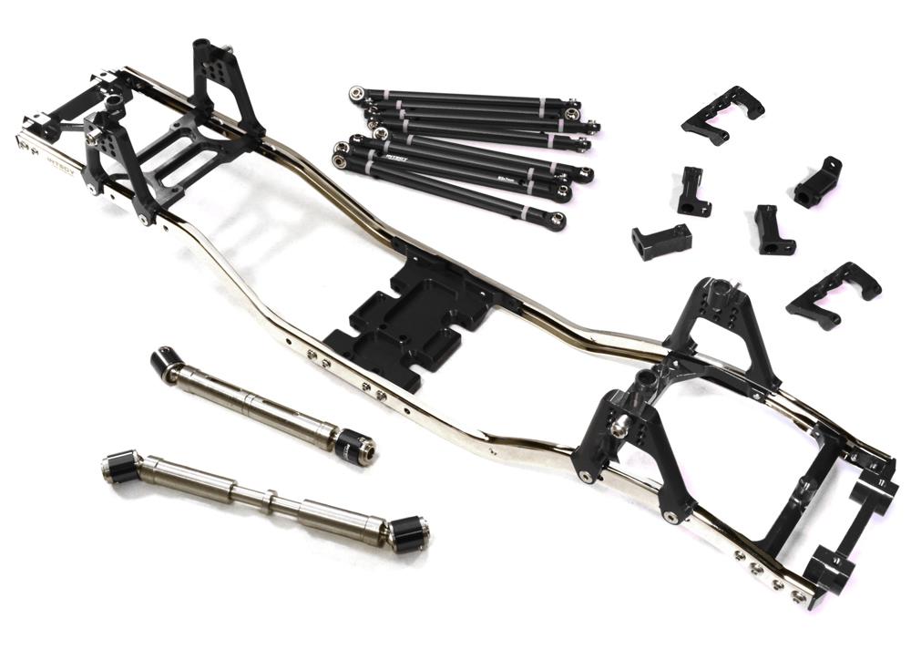 Alloy Ladder Frame Chassis Kit w/ Hop-up Combo for SCX-10, Dingo, Honcho & Jeep