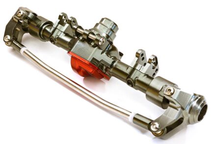 Billet Machined Complete Front Axle Housing Assembly for Axial SCX10 II 90046