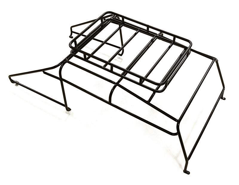 C27215BLACK Realistic Outer Roll Cage w/ Luggage Tray for 1/10 D130 Gen-2 Scale Body - Image 1