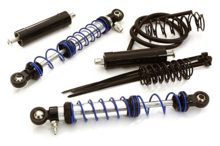 Realistic 102mm Off-Road Shocks w/ Remote Reservoirs for 1/10 Scale Crawler