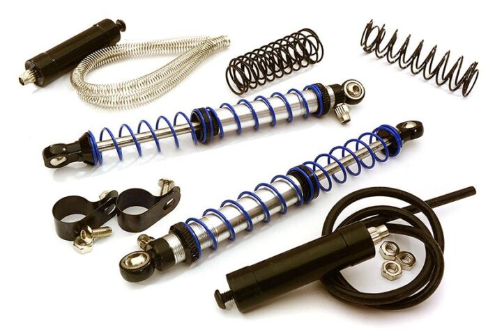 Realistic 112mm Off-Road Shocks w/ Remote Reservoirs for 1/10 Scale Crawler - Image 1