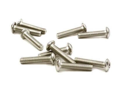 Steel 3 x 14mm Button Head Hex Screw (10) RC Hardware