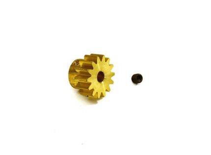0.125 Bore 0.8 Pitch Metal Pinion Gear 14T (Brass)