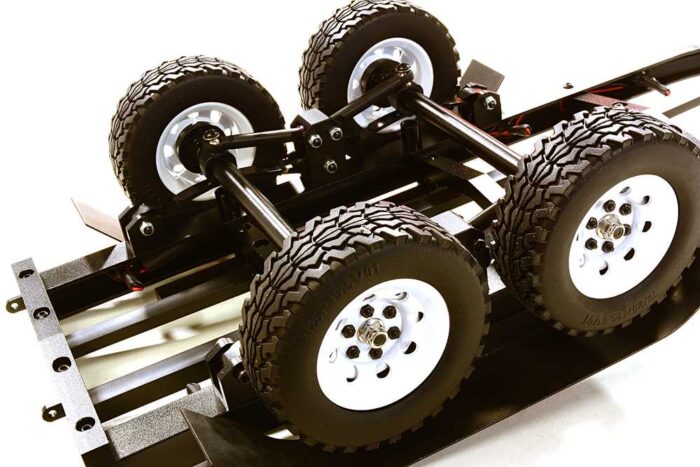 Machined Alloy Dual Axle Boat Trailer Kit for 1/10 Scale RC 670x190x160mm - Image 6