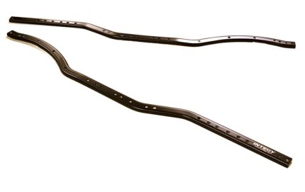Black HD Metal Replacement Chassis Rail Set for Axial 1/10 SCX10 II Rock Crawler