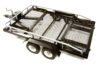 Machined Alloy Flatbed Dual Axle Car Trailer Kit for 1/10 Scale RC 640x370x110mm