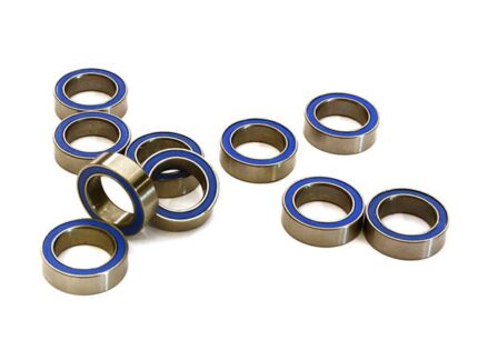 Low Friction Blue Rubber Sealed Ball Bearings (10) 8x12x3.5mm for RC Vehicles