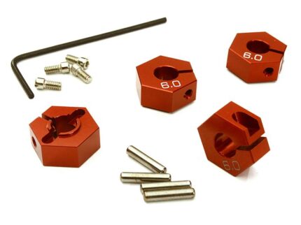 12mm Hex Wheel (4) Hub 6mm Thick for Traxxas 1/10, Axial, Tamiya, Drift & TC