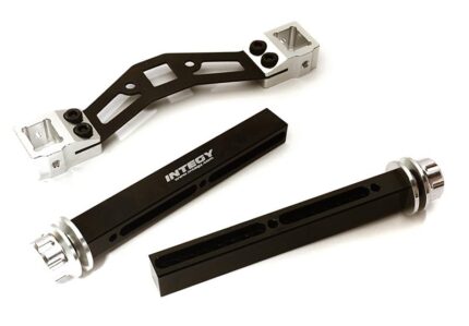 Adjustable Rear Body Mount & Post Set for Traxxas 1/10 E-Maxx Brushless - Silver