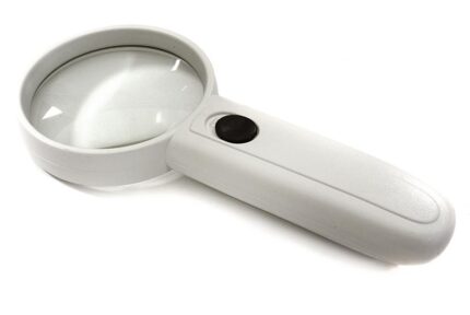 Handheld 4x Magnifier 65mm w/ Twin LED for RC Model