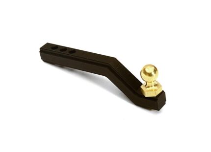 Billet Machined Rear Bumper Receiving Hitch w/ Ball Mount for Traxxas TRX-4