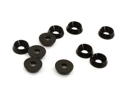 Billet Machined M3 Size Color Concave Alloy Washer Kit 10pcs