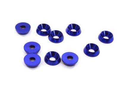 Billet Machined M3 Size Color Concave Alloy Washer Kit 10pcs