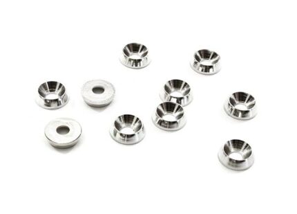Billet Machined M3 Size Color Concave Alloy Washer Kit 10pcs