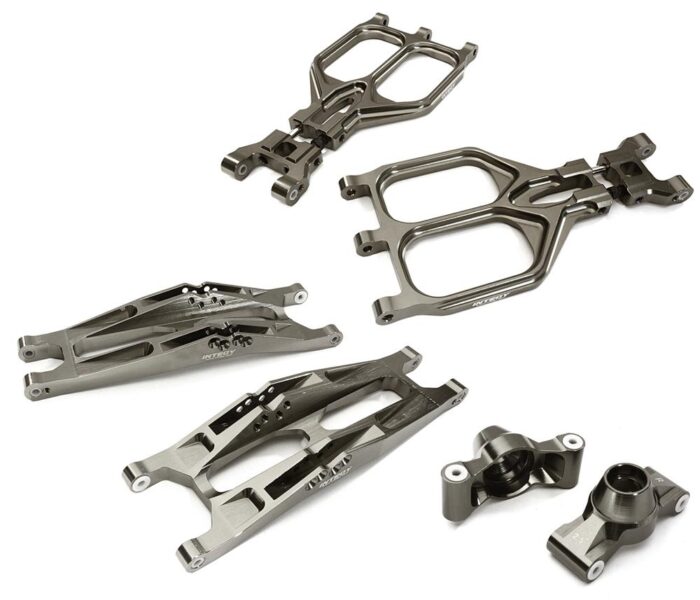 Billet Machined Rear Suspension Set for 1/10 T-Maxx/E-Maxx 3903/5/8, 4907/8 - Image 1