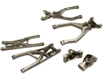 Grey Billet Machined Rear Suspension Upgrade for Traxxas 1/10 Scale Summit 4WD