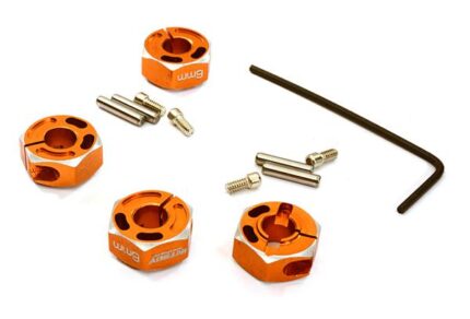 12mm Hex Wheel (4) Hub 6mm Thick for Traxxas 1/10, Axial, Tamiya, Drift & TC