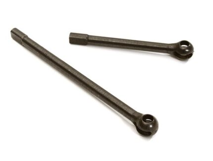 Steel Front Axle Drive Shafts for Traxxas TRX-4 Scale & Trail Crawler - Black