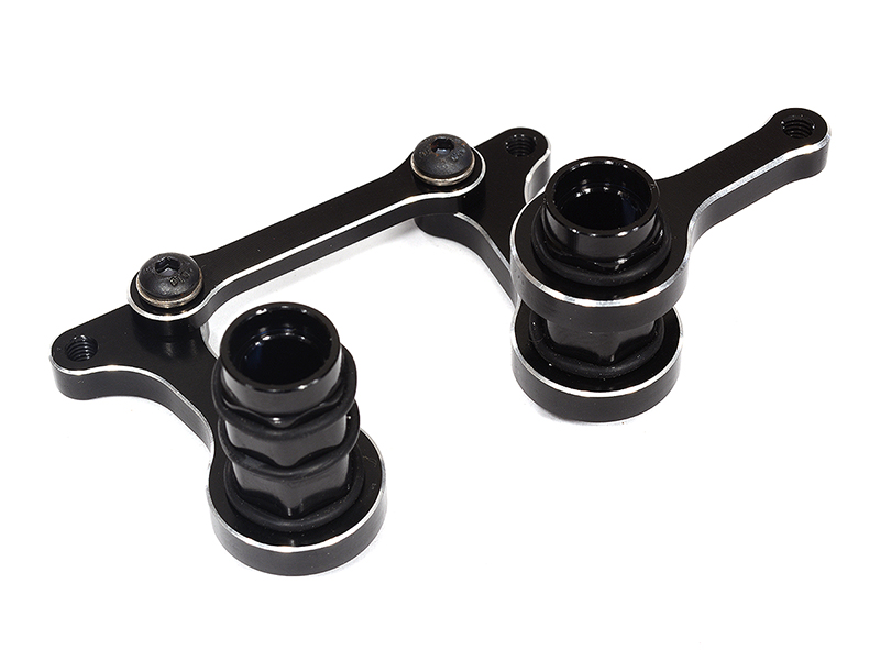 C28342BLACK Steering Bellcrank Set for Traxxas 1/10 Bandit, Slash 2WD & F-150 Raptor 3743 - Image 1