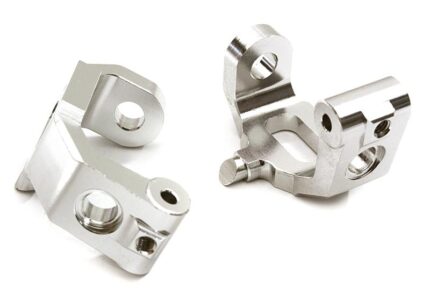 Billet Machined Silver Caster Blocks for Traxxas 1/10 4-Tec 2.0