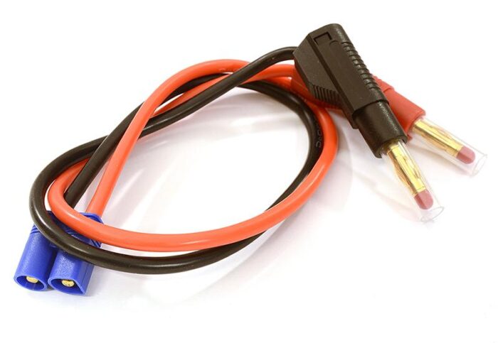 EC3 Charge Cable 14AWG 30cm Wire Harness w/ Banana Plugs Charging Jack - Image 1