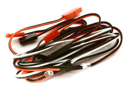 3mm Size LED Lights (2) Red & (4) White w/ Wire Harness JST Plugs
