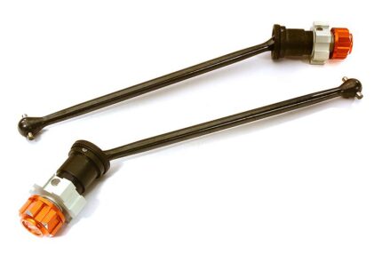 Universal Drive Shafts with Stub Axles (2) for Traxxas X-Maxx 4X4 - Orange