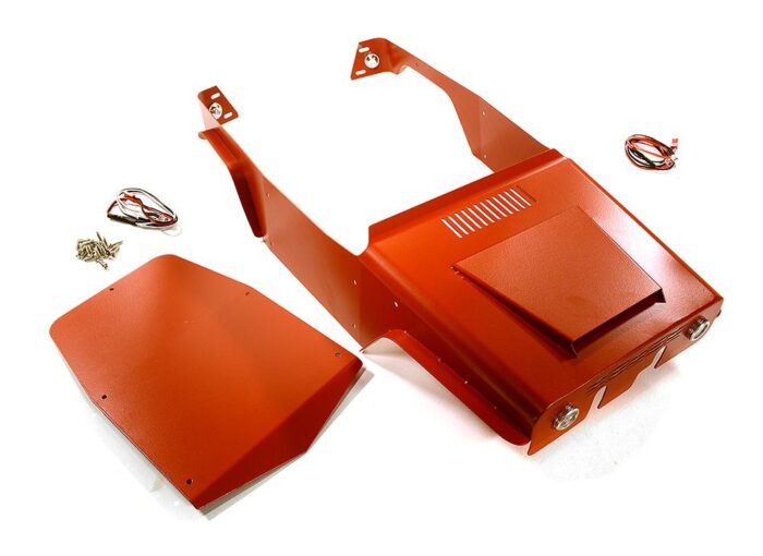 Red Aluminum Alloy Body Panel Upgrade Kit for Axial 1/10 Wraith 2.2 Rock Racer - Image 1