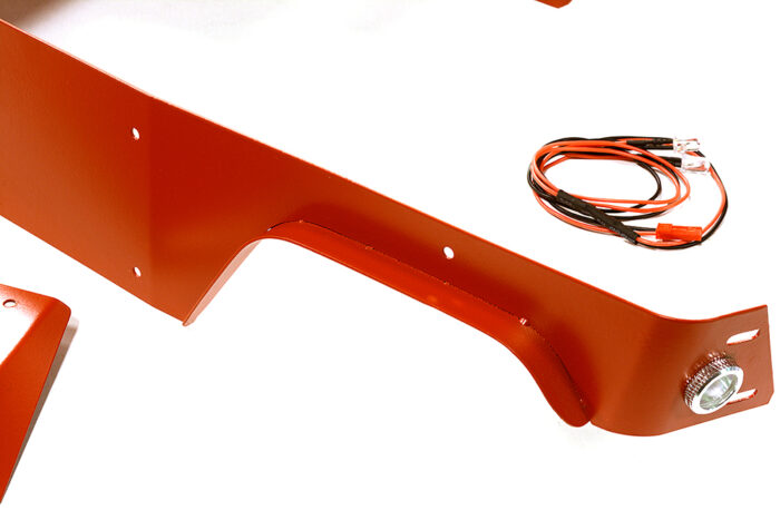 Red Aluminum Alloy Body Panel Upgrade Kit for Axial 1/10 Wraith 2.2 Rock Racer - Image 3