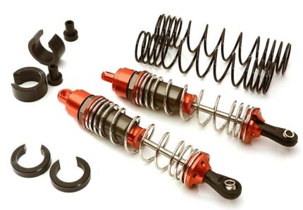 Machined 90mm Front Alloy Shocks for Traxxas 1/10 Stampede, Rustler & Slash